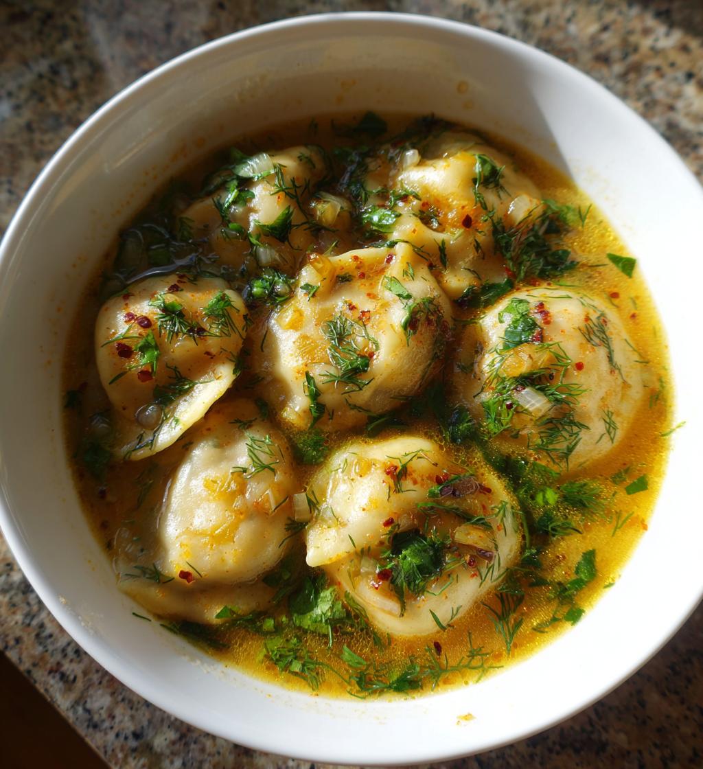 Easy Pierogi Dill Soup