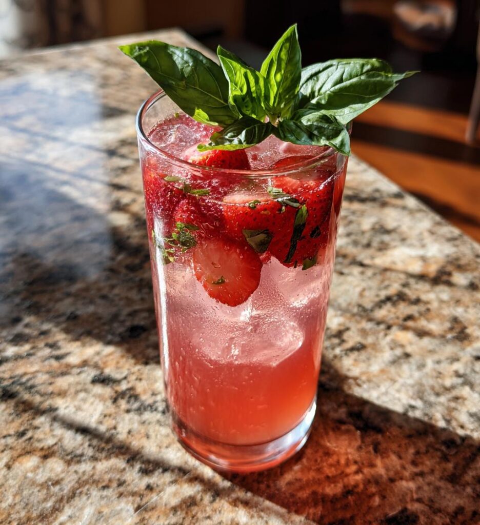 Easy Strawberry Basil Lemonade