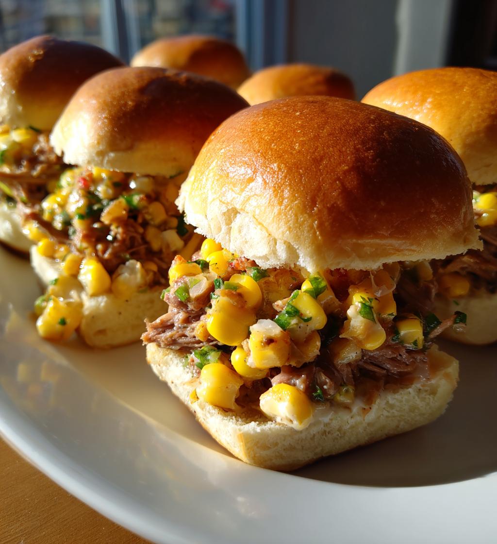 Elote Brisket Sliders