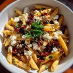 Feta Cranberry Penne Salad with Orange Vinaigrette