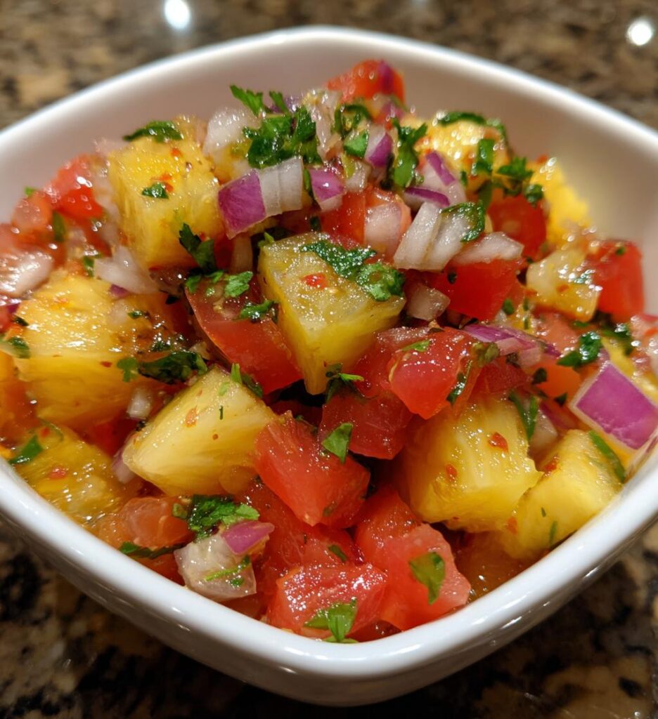 Fresh Pineapple Pico de Gallo