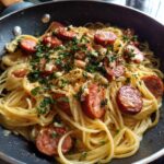 Garlic Sausage Spaghetti