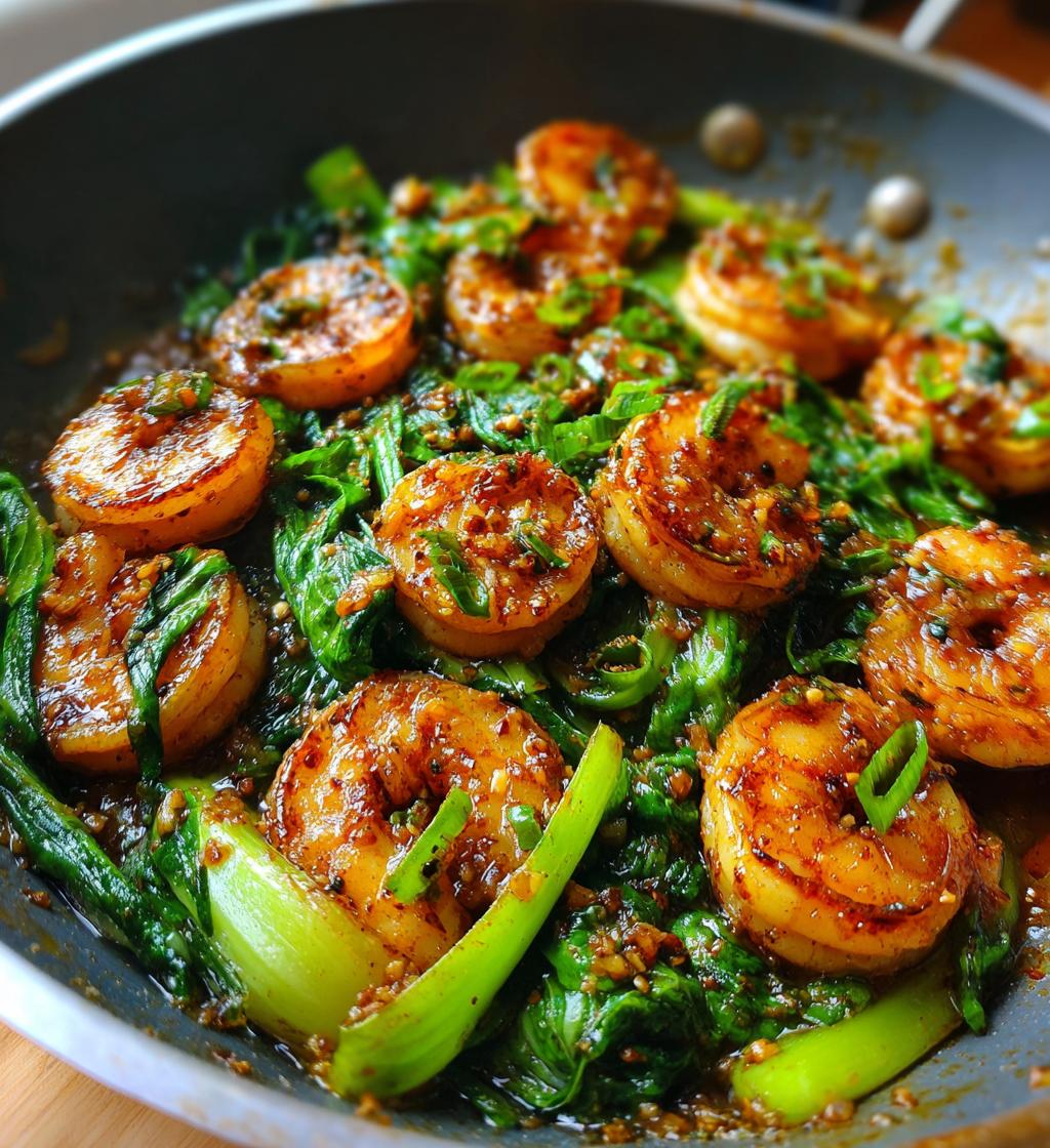 Garlic Shrimp Bok Choy