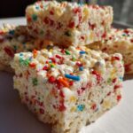 Gooey Cake Batter Rice Krispie Treats