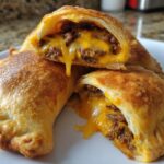 Gooey Cheeseburger Pockets