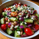 Greek Bean Salad with Lemon Infused Beans