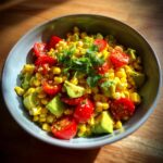 Grilled Corn Salad with Avocado
