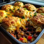 Ground Beef Biscuit Bake
