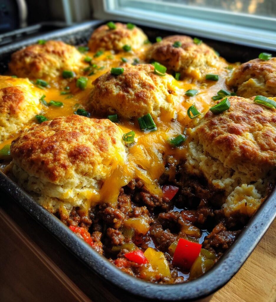 Ground Beef Biscuit Bake