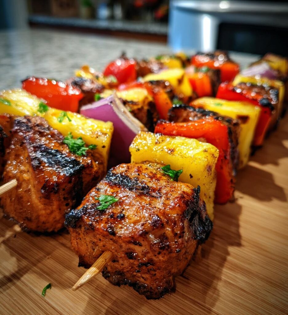 Hawaiian Chicken Kabobs