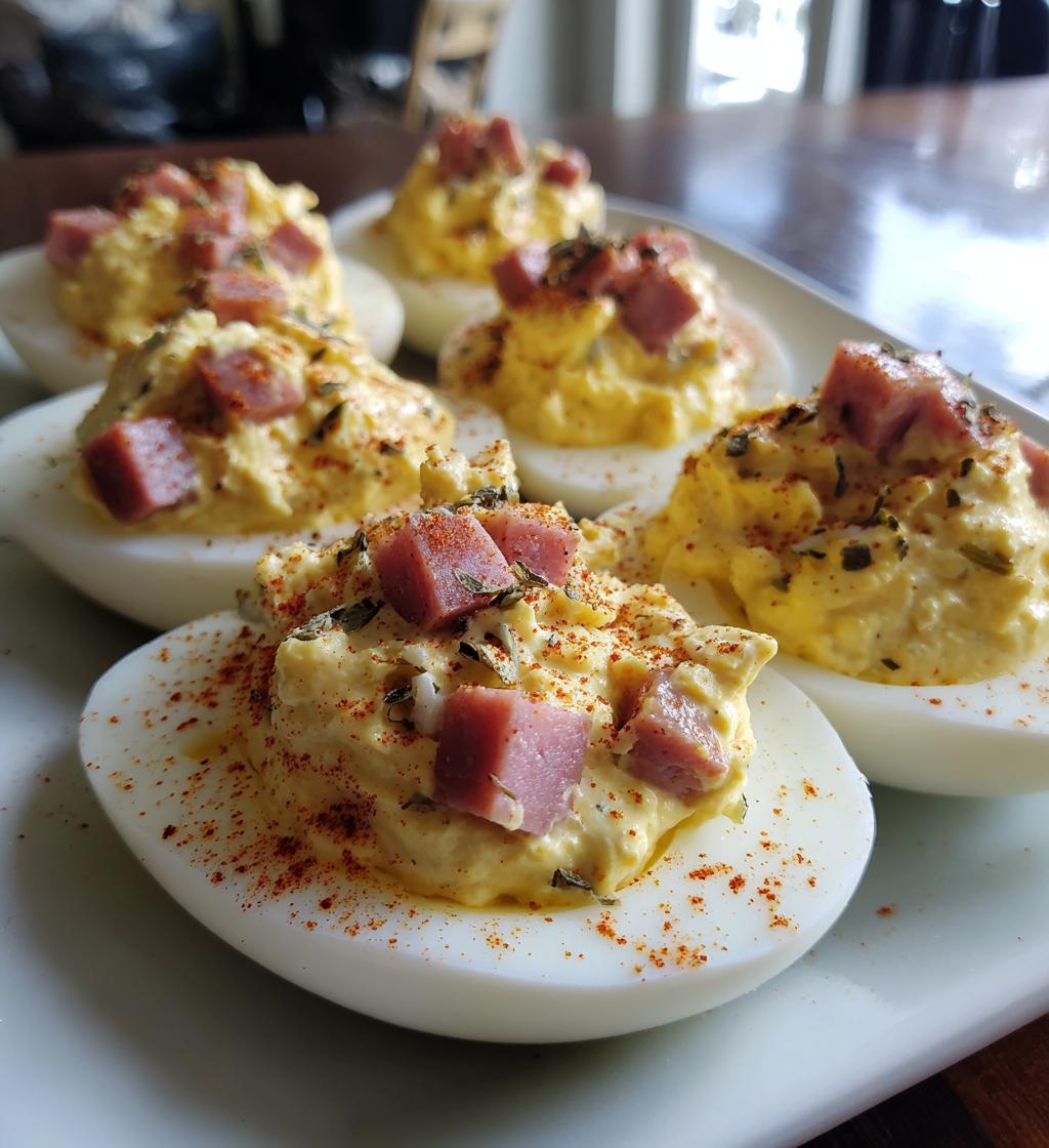 Hot Dog Deviled Eggs