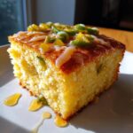 Jalapeno Cornbread with Lime Drizzle