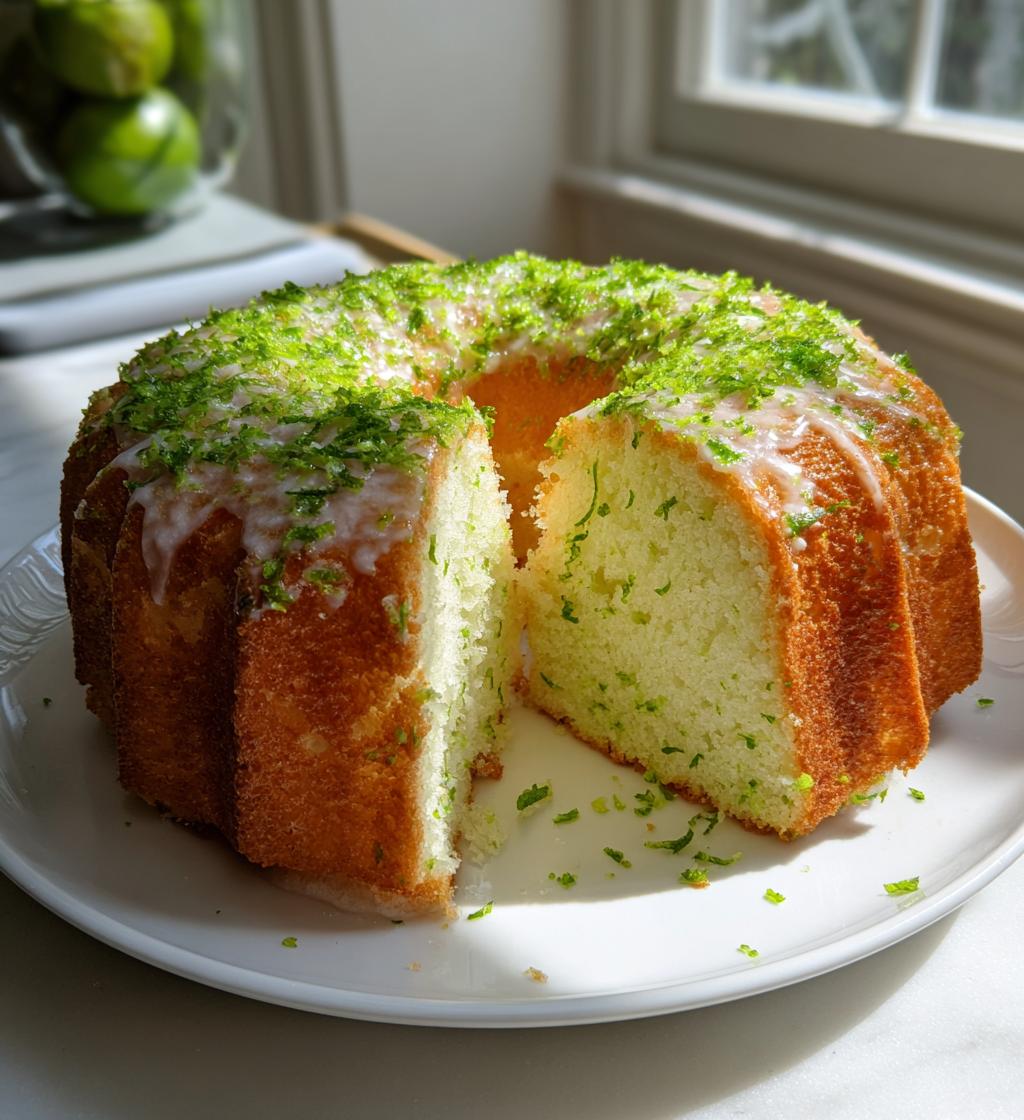 Key Lime Angel Food Cake