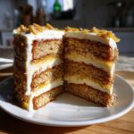 Layered Cornbread Cake with Honey Butter Frosting