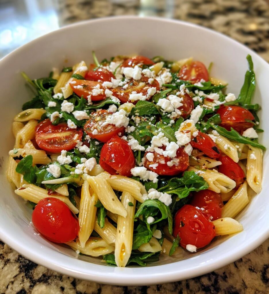 Lemon Arugula Pasta Salad