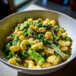 Lemon Dijon Asparagus and Pea Macaroni Salad