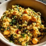 Lemon Herb Quinoa with Garbanzo Beans