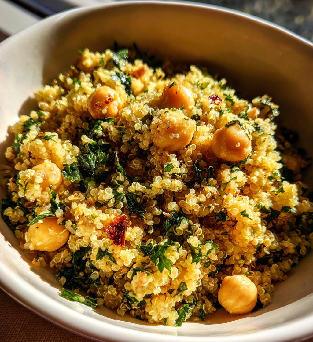 Lemon Herb Quinoa with Garbanzo Beans