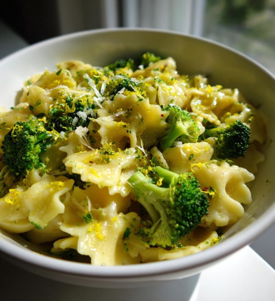 Mafaldine Pasta Limone with Broccoli