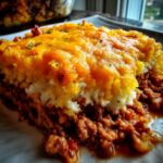 Meatloaf Mashed Potato Bake