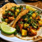 One Pan Chicken and Pineapple Tacos