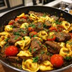 One Pan Cowboy Butter Tortellini Steak Bites