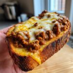 Open Face Garlic Toast Sloppy Joes