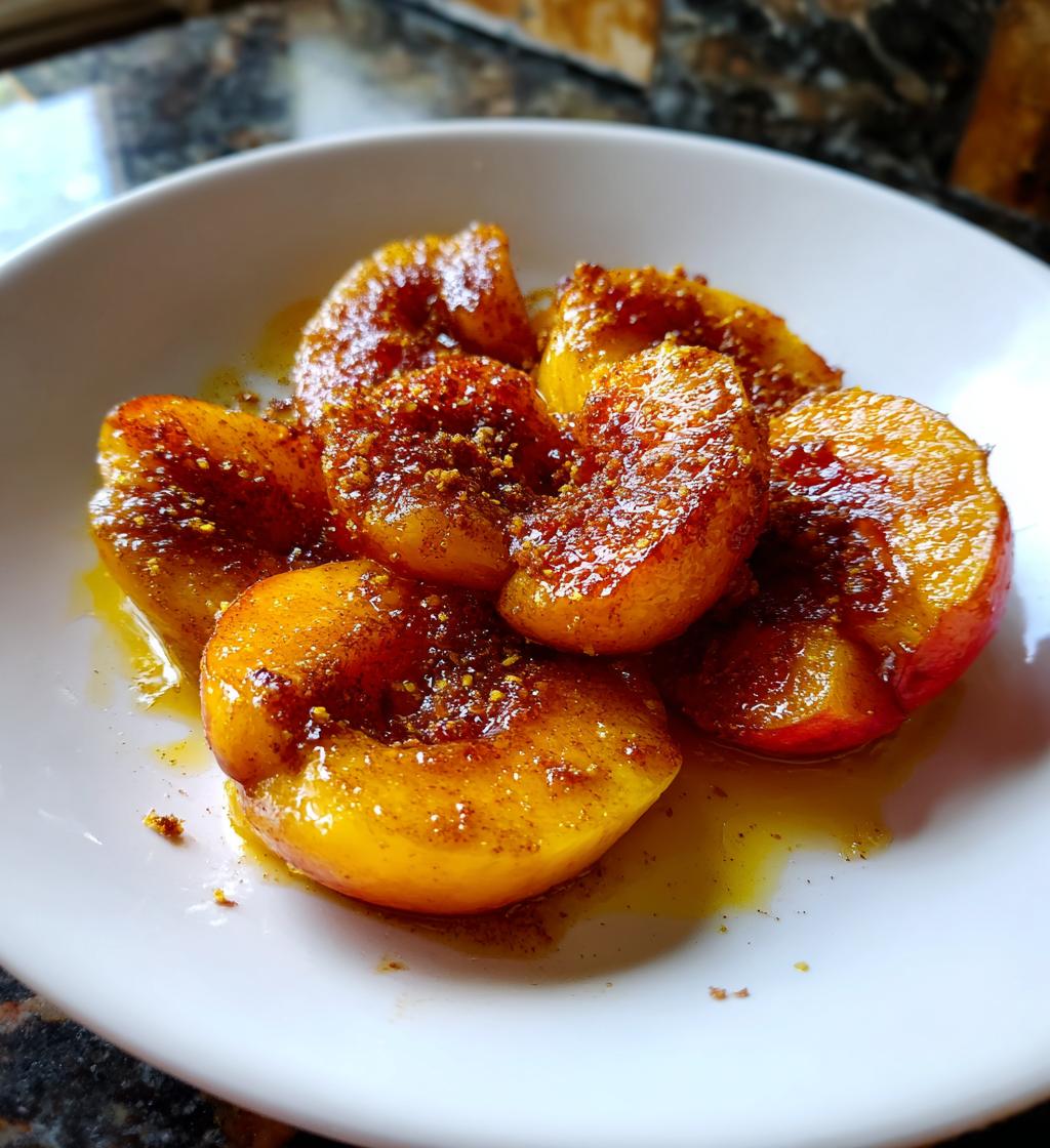 Pan Fried Peaches