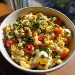 Pasta Salad with Deviled Egg Twist