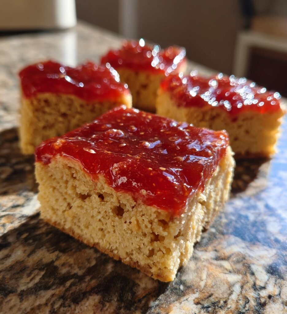 Peanut Butter and Jelly Blondies