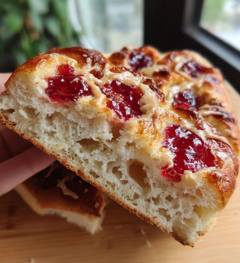 Peanut Butter Jelly Focaccia