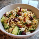 Perfect Orzo Pasta Salad with Feta and Sun Dried Tomatoes