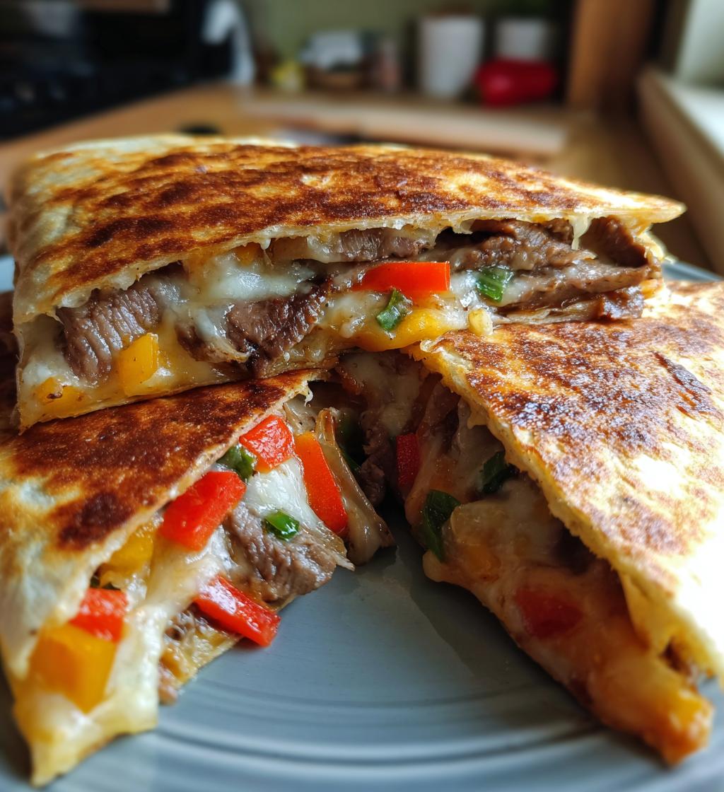Philly Cheesesteak Quesadilla