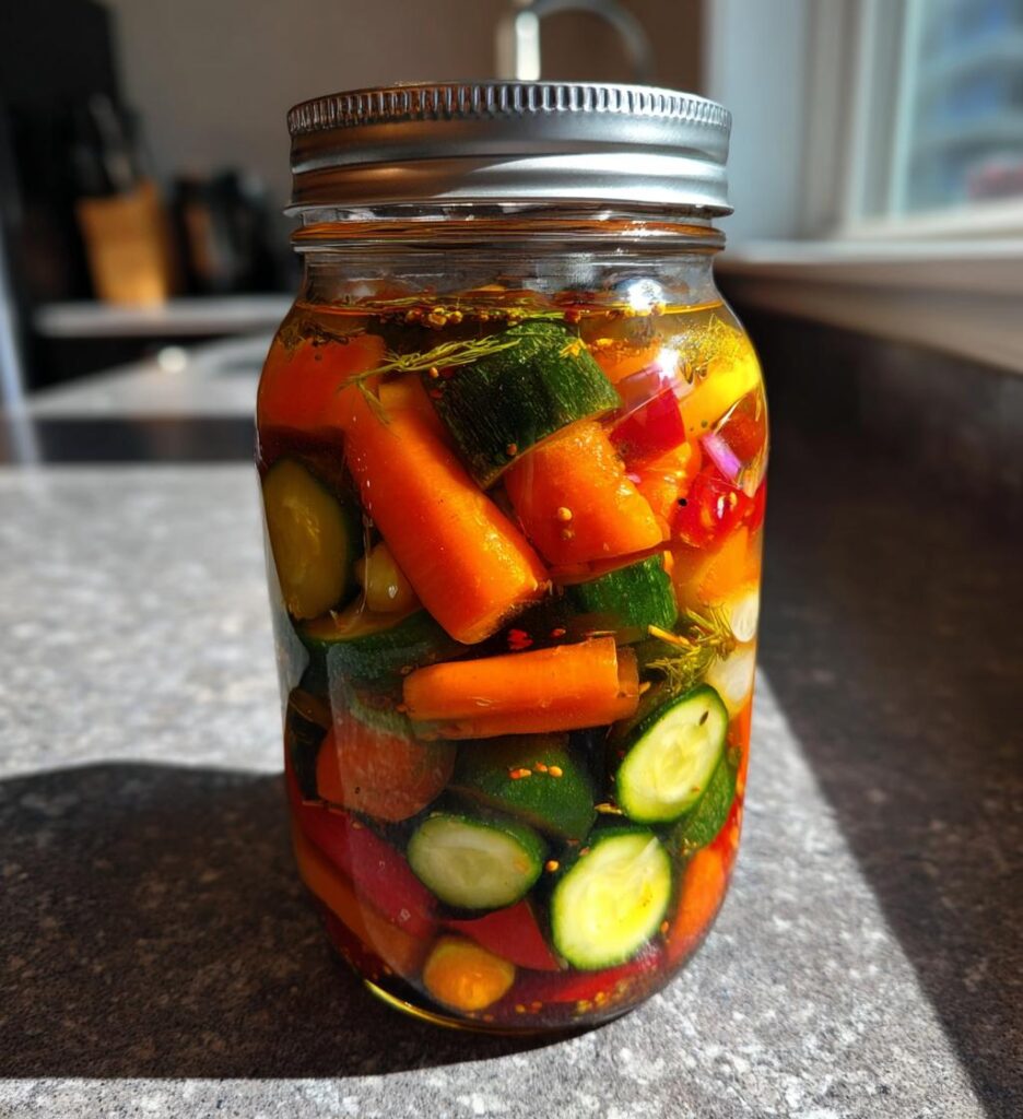Quick Fridge Pickled Vegetables