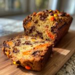 Reeses Pieces Peanut Butter Banana Quick Bread