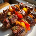 Rosemary Garlic Steak Kebabs