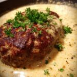Salisbury Steaks in Horseradish Parmesan Sauce