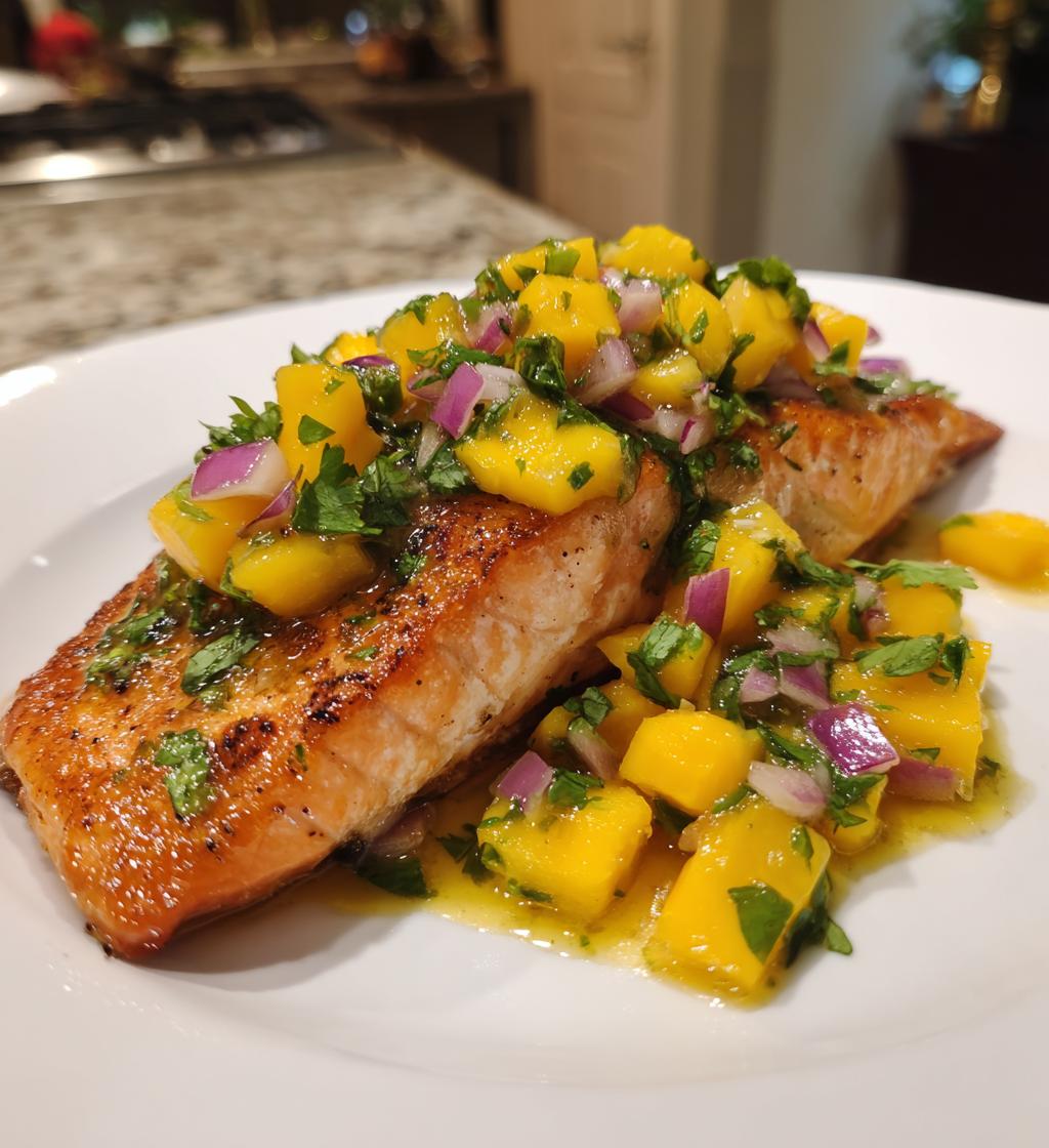 Salmon with Fresh Mango Salsa
