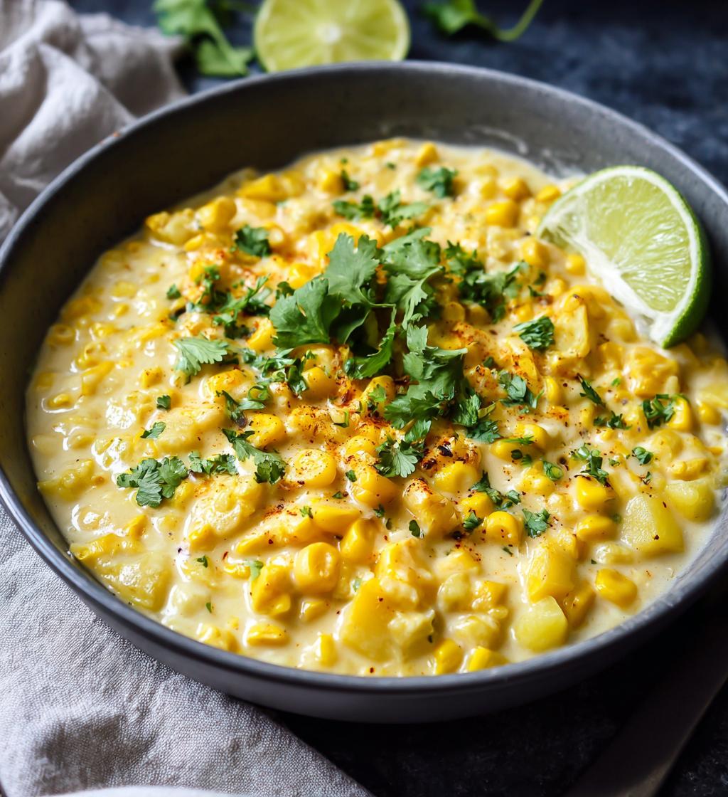 Savory Corn Chowder Mexican Street Flavors