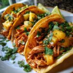Sheet Pan Chicken Chipotle and Pineapple Tacos