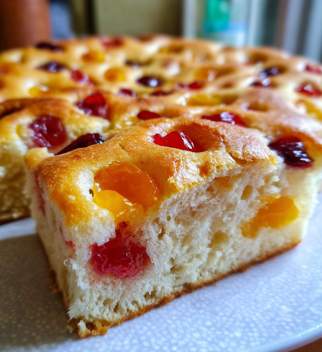 Simple Jam Donut Focaccia