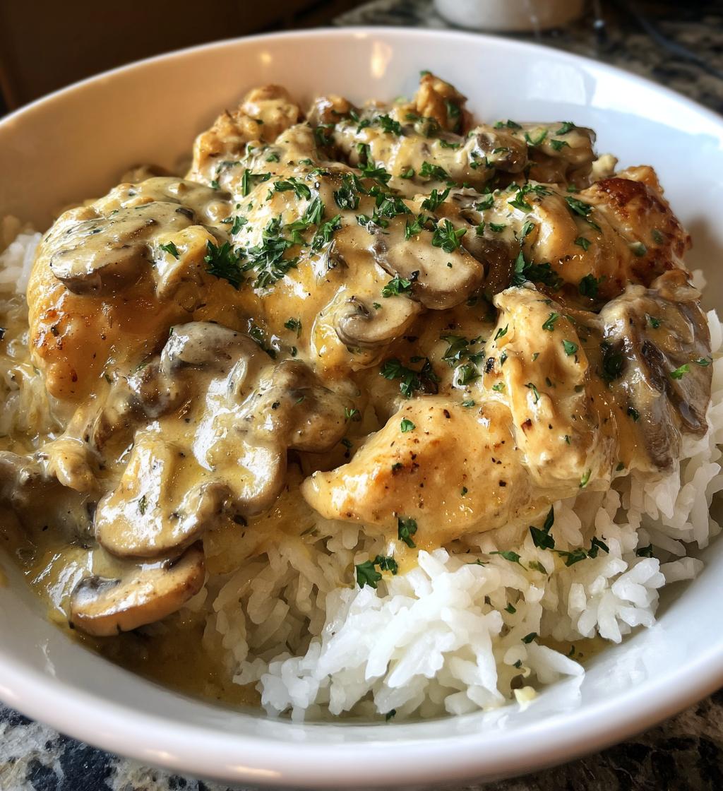 Smothered Chicken and Rice