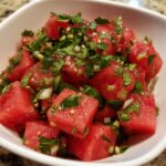 Spicy Watermelon Salad with Cilantro and Lime