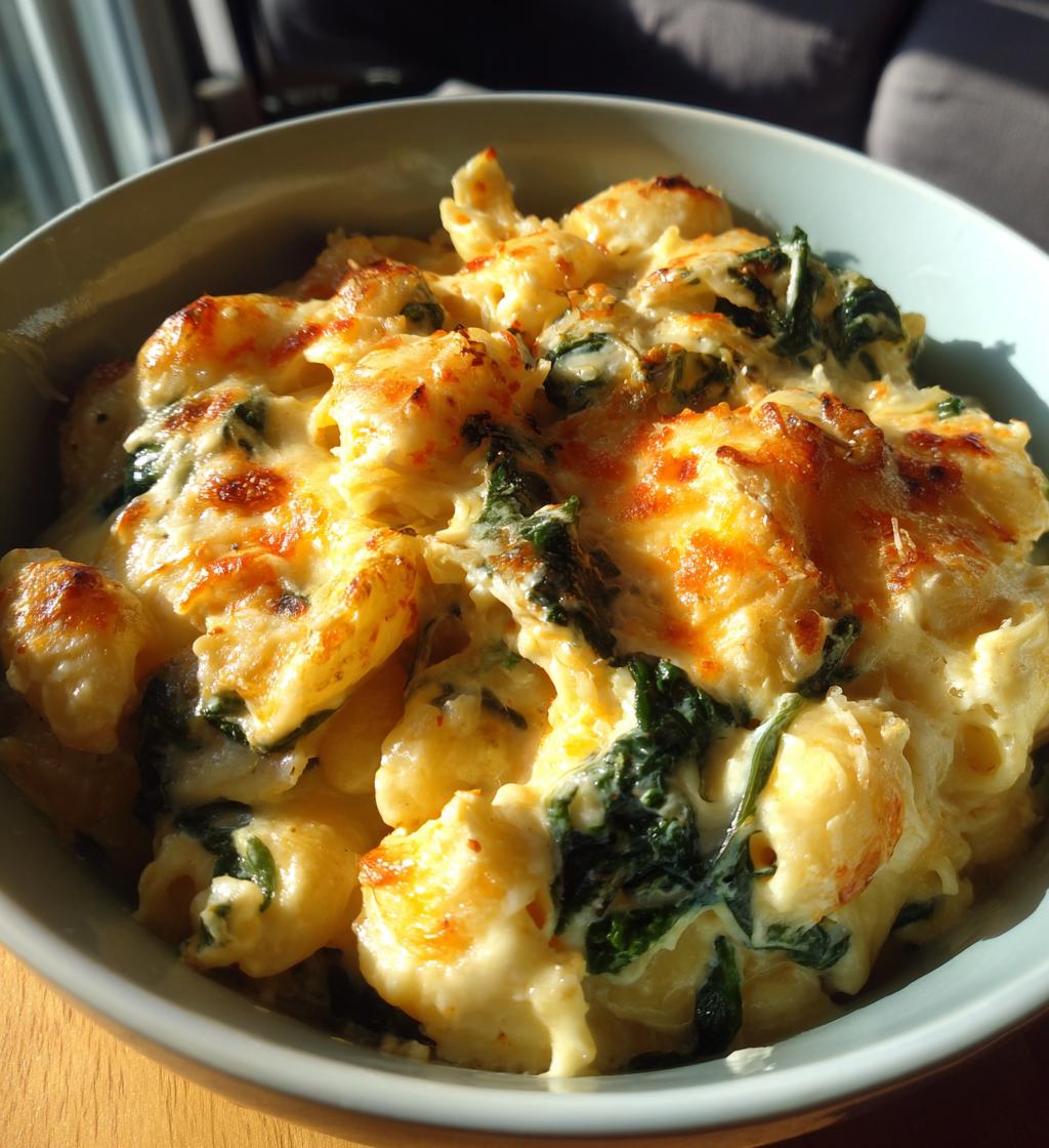 Spinach Artichoke Mac and Cheese