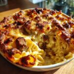 Steak and Truffle Gouda Pasta Bake