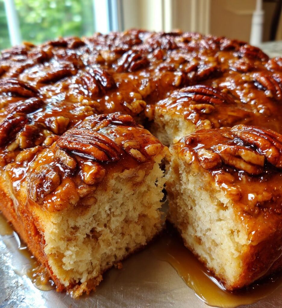 Sticky Pecan Focaccia