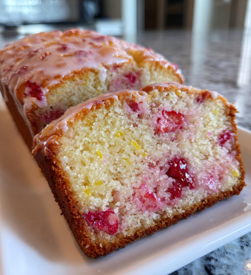 Strawberry Lemonade Quick Bread