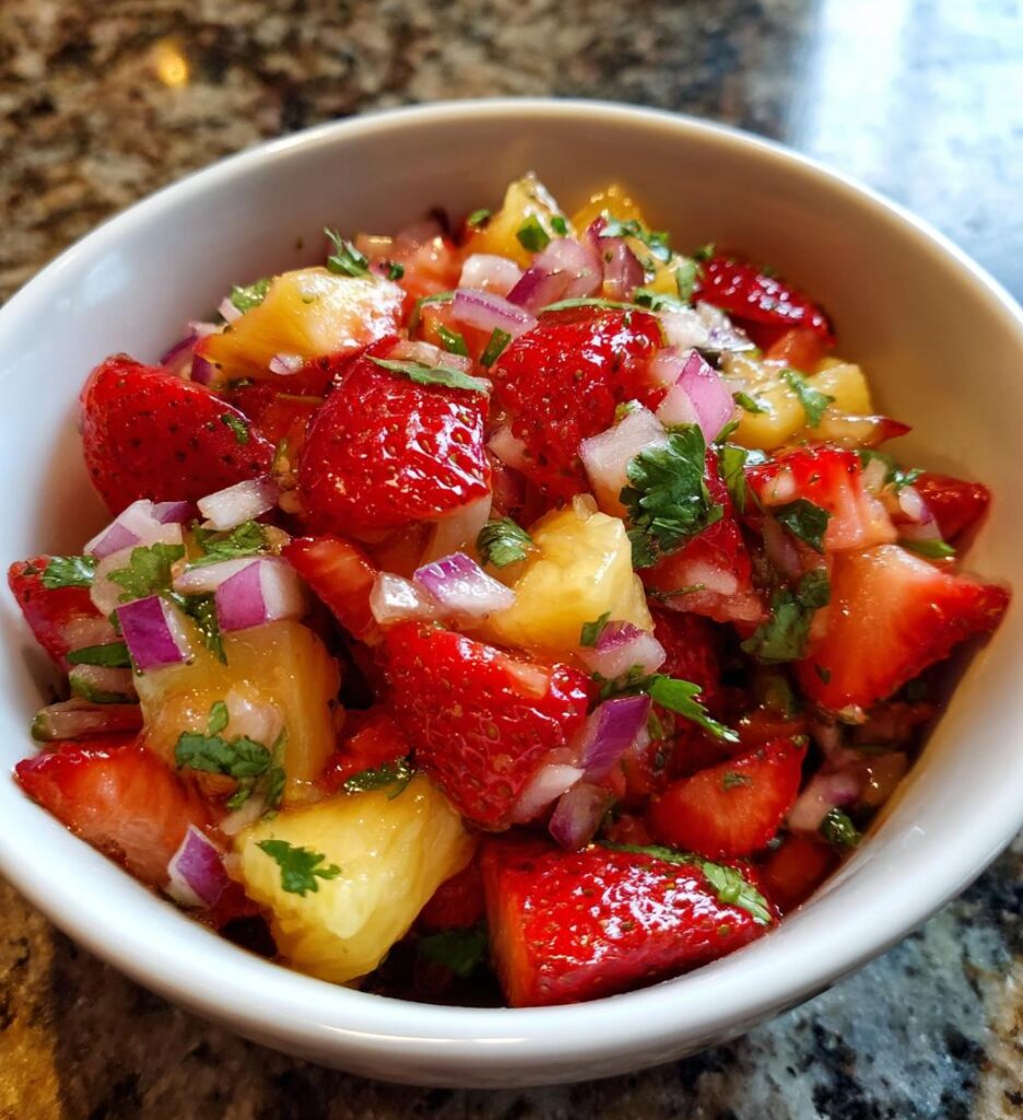Strawberry Pineapple Fruit Salsa