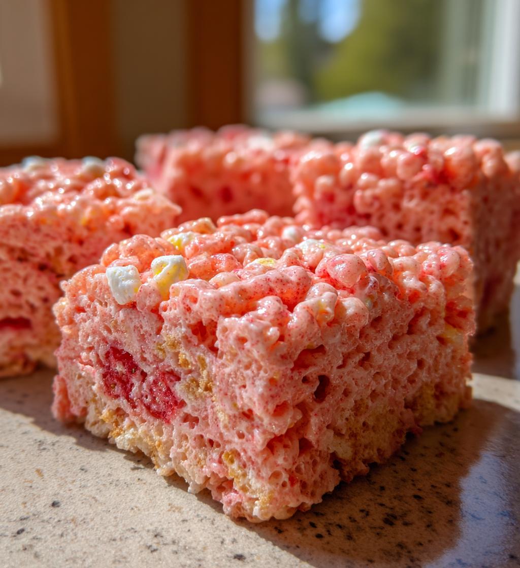 Strawberry Rice Krispie Treats