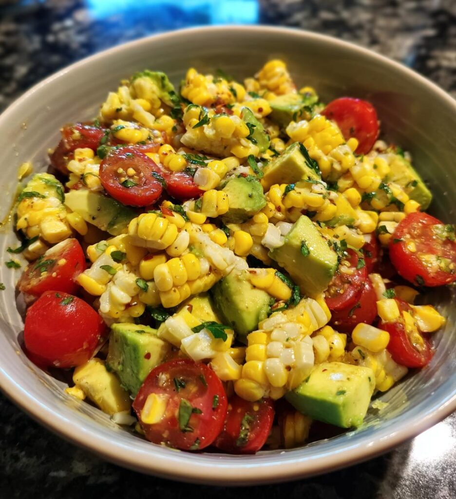 Summer Corn Salad with Avocado